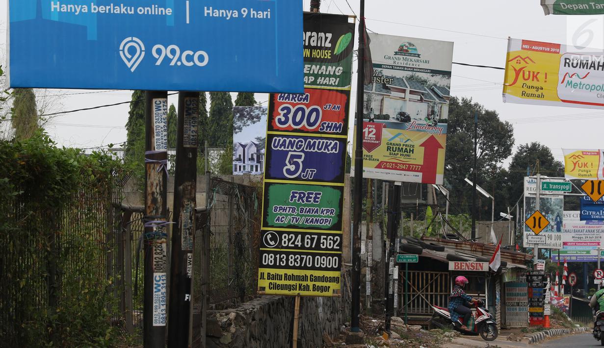 Foto Spanduk Iklan Properti Bikin Kotor Cibubur News Liputan6 Com