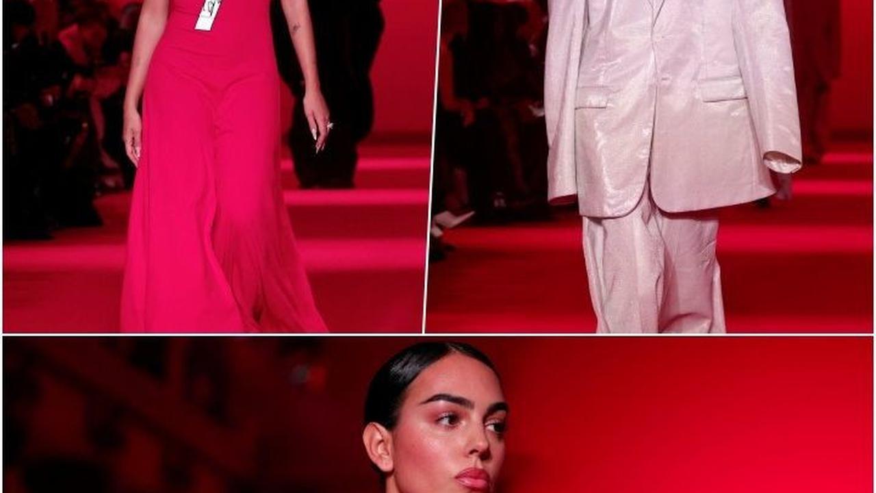 FOTO: Uniknya Peragaan Busana Oversize di Paris Fashion Week, Ada Baju Loreng hingga Pacar Cristiano Ronaldo