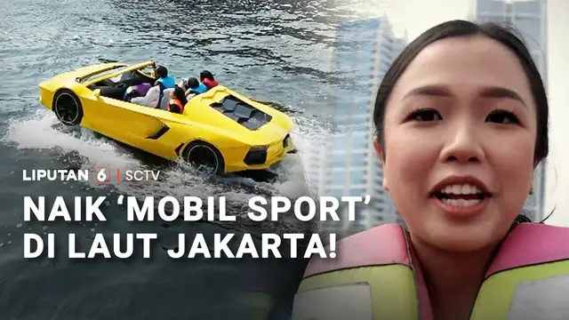 Ngebut dengan 'Mobil Sport' di Laut Jakarta