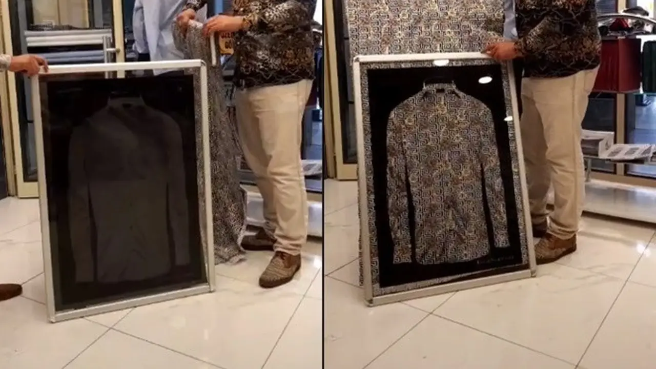 Viral Cara Unik Toko, Pamerkan Kain Pada Pembeli Ini Keren
