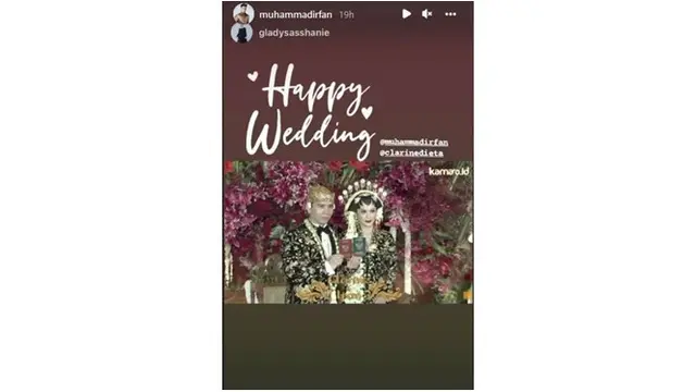 8 Momen Pernikahan Ifan Govinda dan Clarine Dieta, Mahar Unik Rp 12.122.021