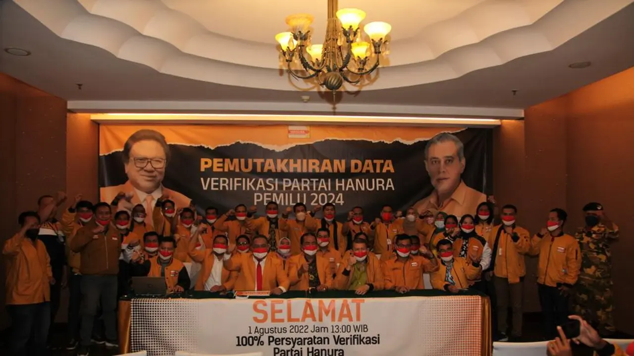 Sudah Siap 100 Persen, Hanura Pilih Tanggal Cantik 8 Agustus 2022 Daftar ke KPU.