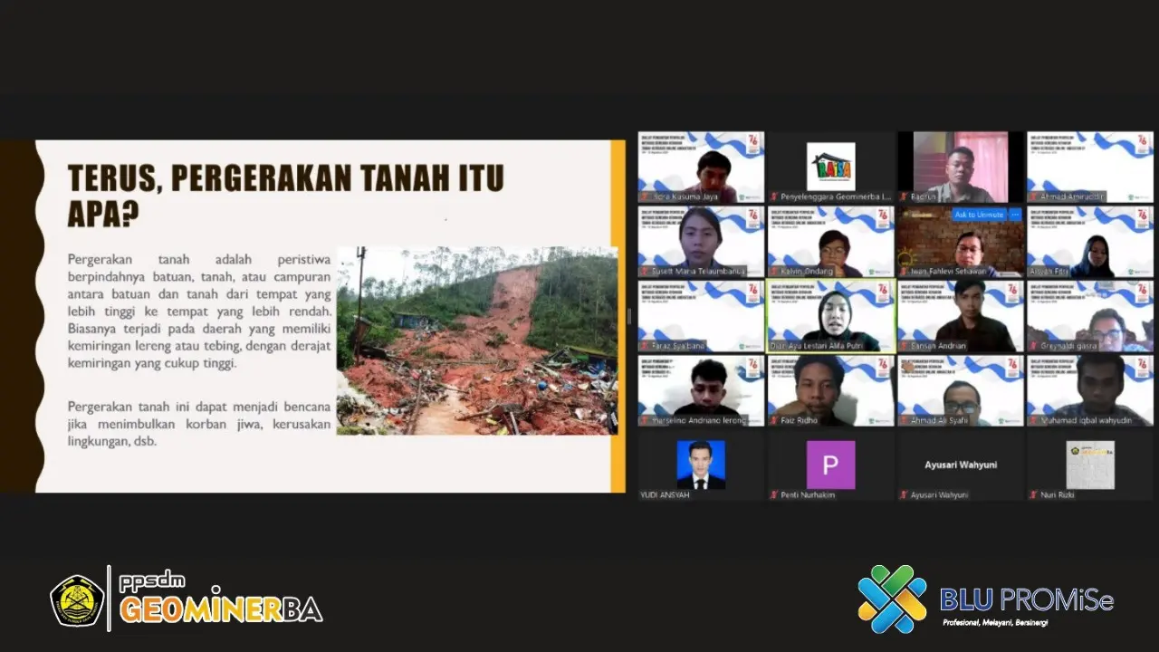 Peserta Diklat Mitigasi Bencana PPSDM Geominerba.