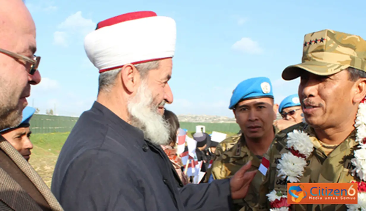 Citizen6, Lebanon: Kunjungan ke Indobatt merupakan rangkaian kegiatan  kunjungan kenegaraannya di Lebanon selama tiga hari. (Pengirim: Badarudin Bakri)