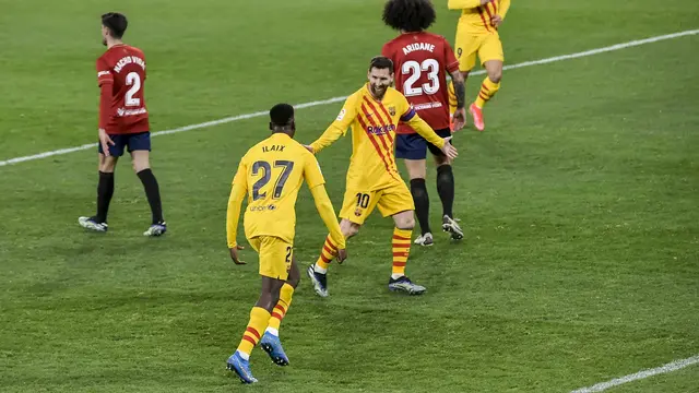 Barcelona Bungkam Tuan Rumah Osasuno 2-0