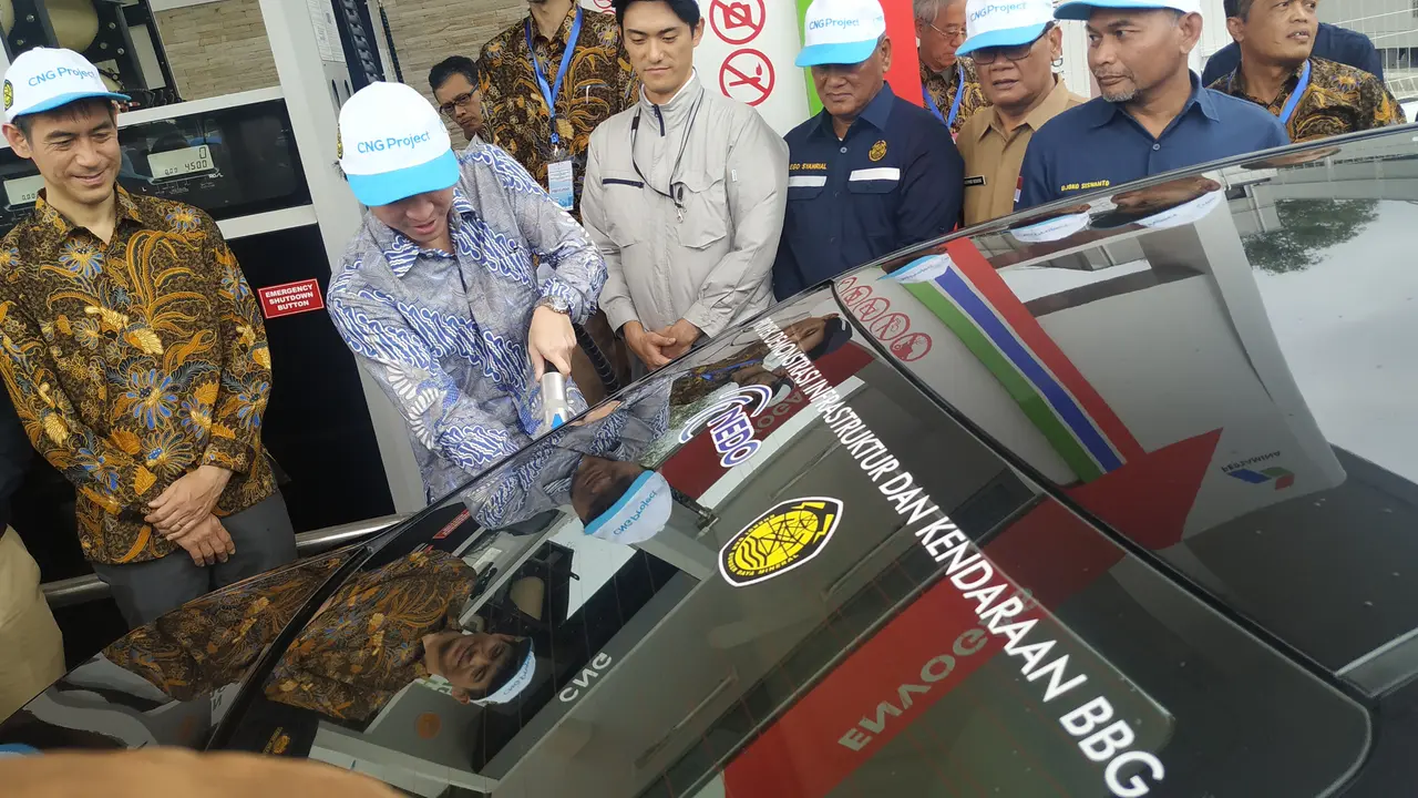 Peresmian SPBG di Karawang. Liputan6.com/Pebrianto Eko W