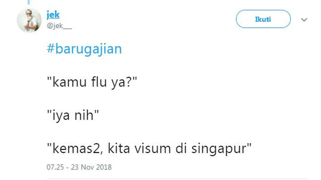 cuitan baru gajian (foto: twitter)
