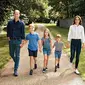 Pangeran William, Kate Middleton, dan anak-anaknya. (Instagram/ princeandprincessofwales)