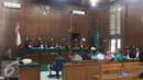 Suasana sidang lanjutan kasus pelecehan seksual yang dilakukan Penyanyi dangdut, Saipul Jamil di Pengadilan Negeri Jakarta Utara, Senin (23/5). (Liputan6.com/Herman Zakharia)