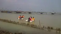 Pertama di Dunia, Lomba Balap Bagan Rakit Hanya di Banten 
