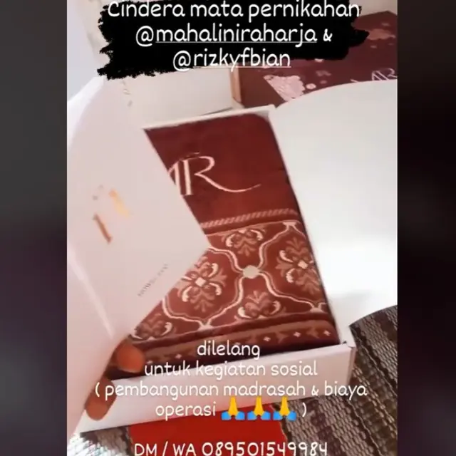 Viral Warganet Lelang Suvenir Pernikahan Mahalini dan Rizky Febian