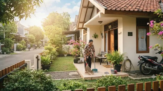 Bersihkan Area yang Sering Dilalui (AI Generated)