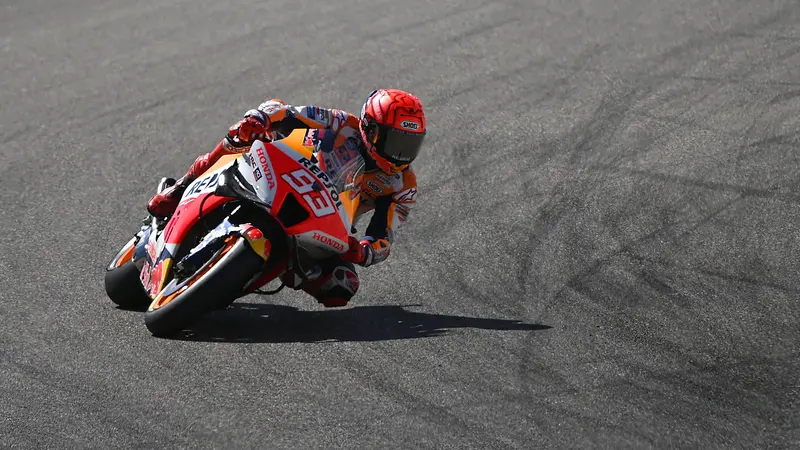 Aksi comeback Marc Marquez di balapan MotoGP Aragon 2022