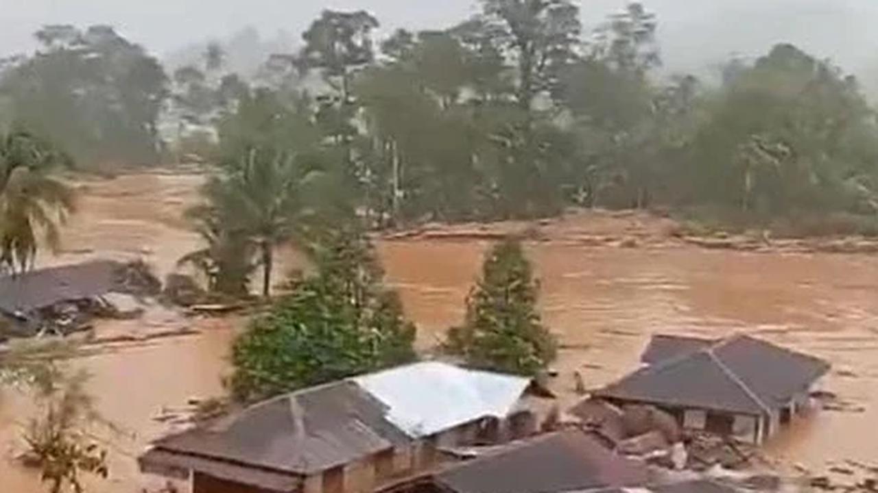 Rumah Terdampak banjir di Sibolga Tapanuli Tengah Sumatera Utara