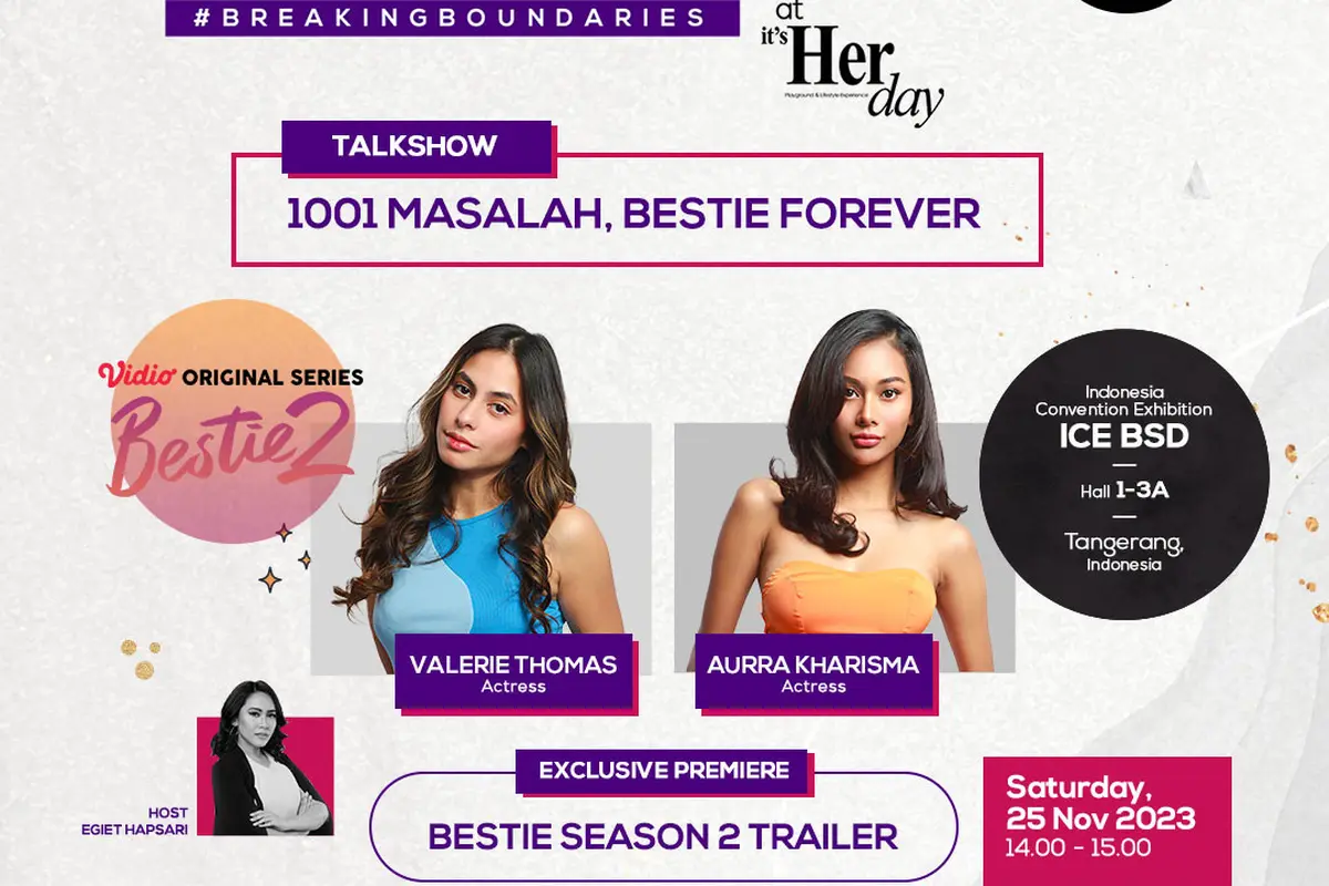 Fimela Day Hari Kedua Bareng Aurra Kharisma dan Valerie Thomas