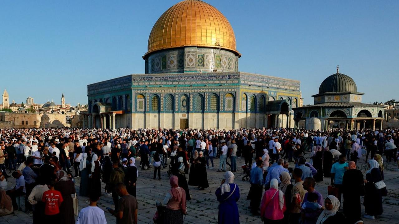 Salat Iduladha di Masjid Al-Aqsa