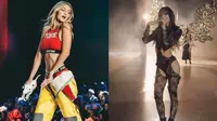 Adu gaya Lisa Blackpink dan Gigi Hadid di Runway Victoria's Secret. (Dok: IG @gigihadid dan X&nbsp;https://x.com/blackpink__ita/status/1846337099097674210?s=46&amp;t=0NtEqwCYUNuEUaHjYORsTw)