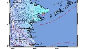 Gempa Magnitudo 5,3 Guncang Tarakan Kaltara