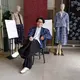 Adrie Basuki memperkenalkan kain marmer, inovasi material yang mentransformasikan pakaian bekas dan limbah tekstil menjadi lembaran baru berkarakter visual menyerupai marmer alami. (dok. Tim Adrie Basuki)