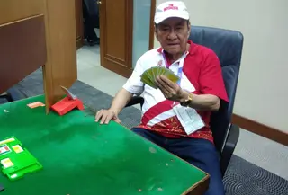 Atlet tertua Indonesia di Asian Games 2018, Michael Bambang Hartono (Liputan6.com/Defri Saefullah)