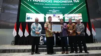 Pencatatan perdana saham PT Paperocks Indonesia Tbk (PPRI), Selasa (8/8/2023). (Foto: BEI)