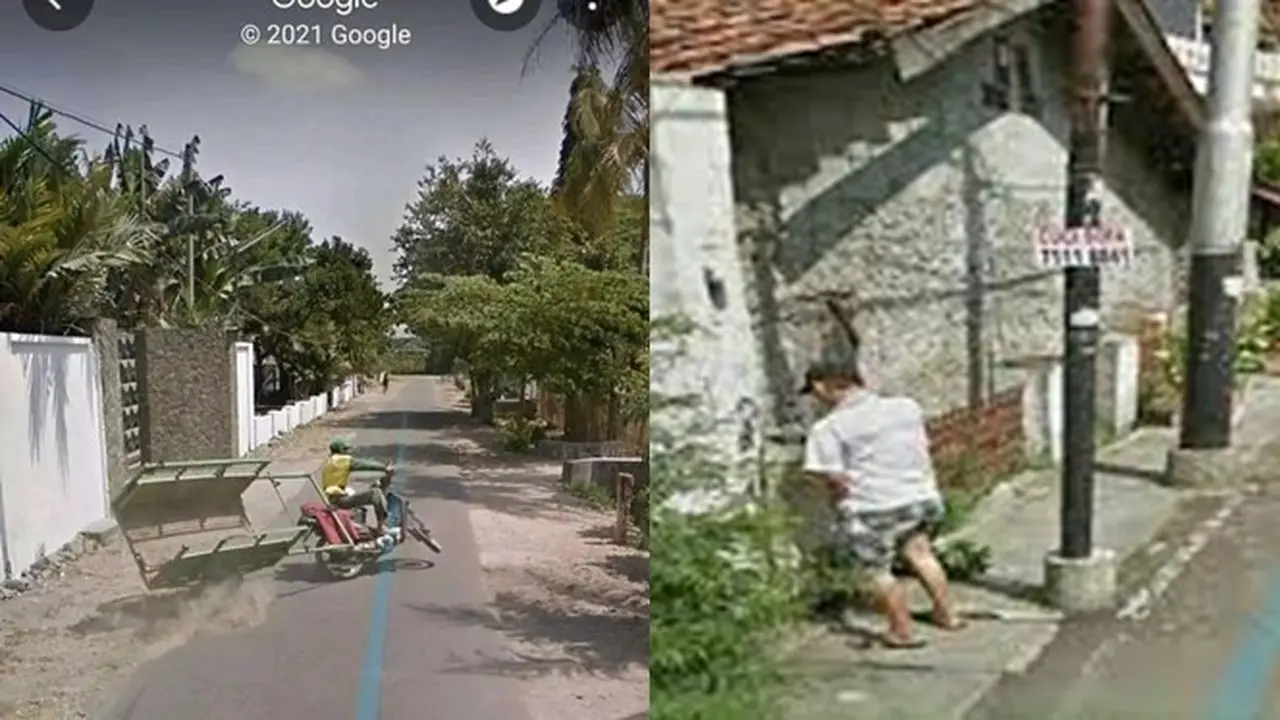 6 Momen Kocak Tak Terduga yang Tertangkap Google Street View, Absurd Banget
