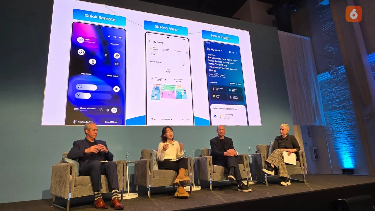 Forum Home AI bertajuk 'Memahami Rumah, Memahami Anda: Merenungkan Peran Rumah di Era AI' di sela acara Galaxy Unpacked 2025 di San Jose, California, AS. Liputan6.com/ Ratu Annisaa Suryasumirat