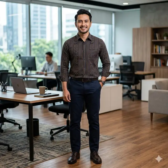 Model Baju Lurik Pria Modern