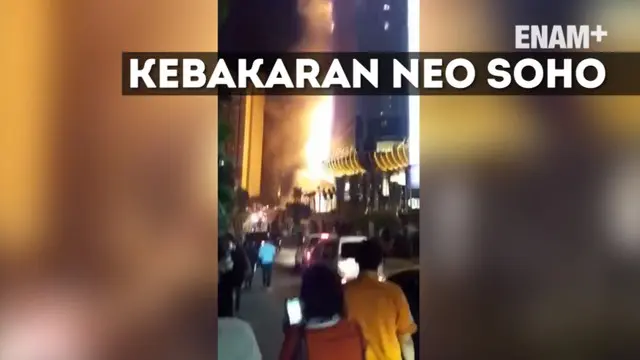 Kebakaran terjadi di Gedung Neo Soho, Jakarta Barat, Rabu (9/11/2016) malam.