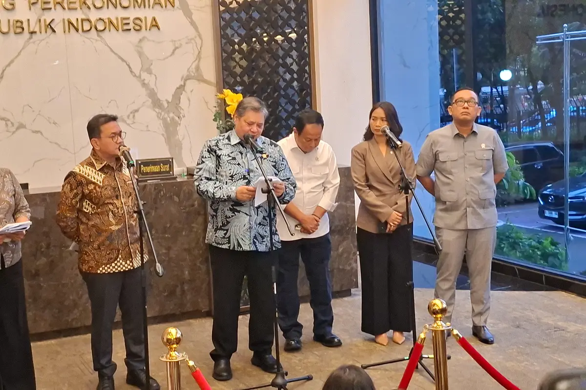 Menteri Koordinator Bidang Perekonomian, Airlangga Hartarto di Kantor Kemenko Perekonomian, Rabu, (26/11/2025). (Foto: Liputan6.com/Arief RH)