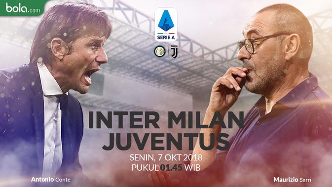 Serie A - Inter Milan Vs Juventus - Head to Head Pelatih (Bola.com/Adreanus Titus)