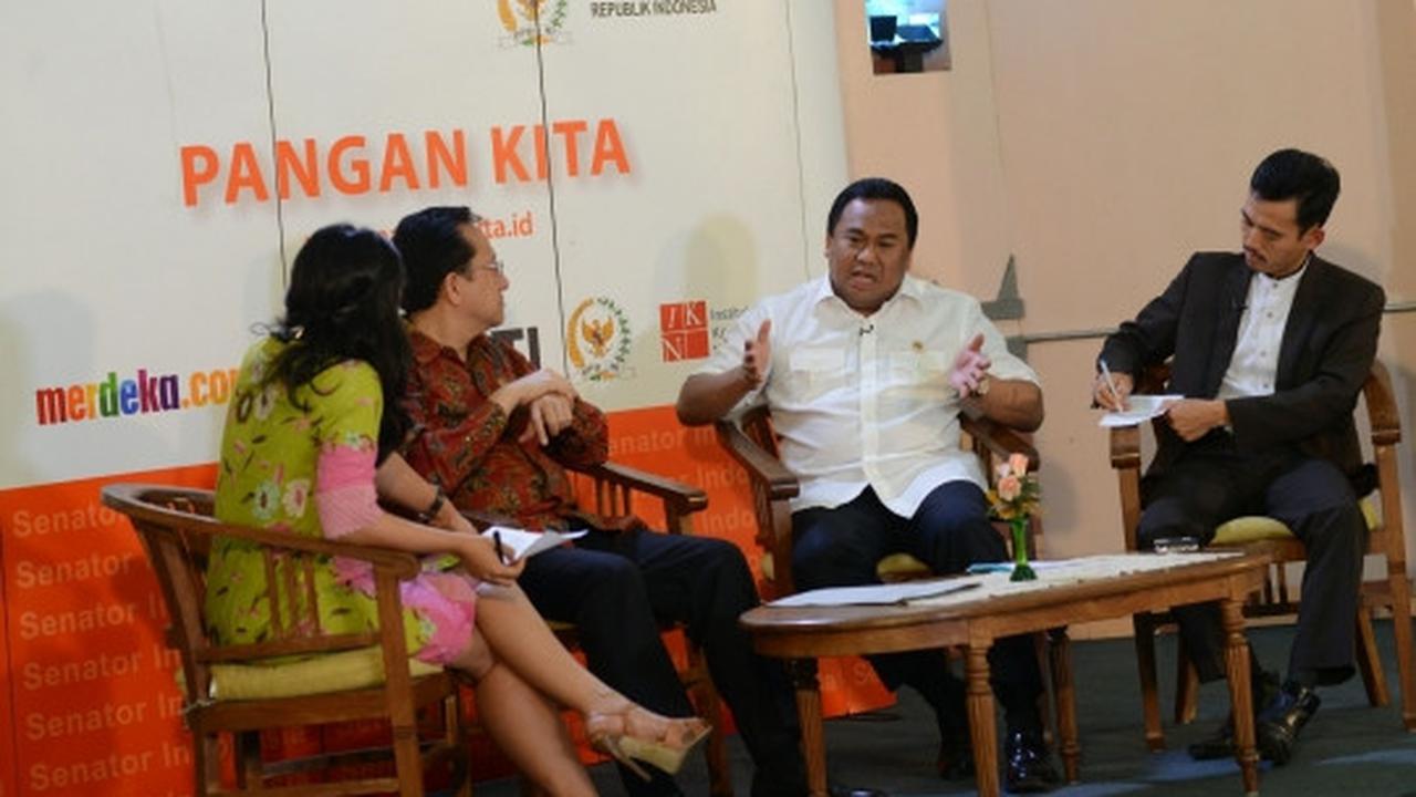 Irman Gusman ajak Rachmat Gobel bahas sertifikasi makanan halal