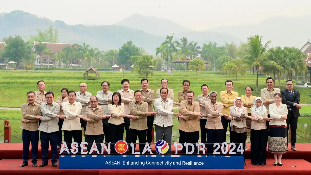 Pelaksanaan Pertemuan Menteri Keuangan dan Gubernur Bank Sentral ASEAN (the ASEAN Finance Ministers' and Central Bank Governors Meeting/AFMGM) ke-11 di Luang Prabang, Laos pada 2-5 April 2024. (Foto: Bank Indonesia)
