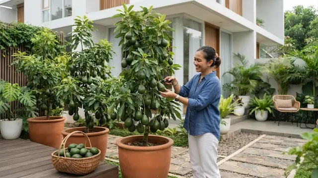 Buah Alpukat Varietas Genjah (AI Generated)
