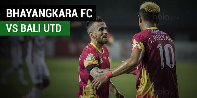 VIDEO: Highlights Liga 1 2017, Bhayangkara FC Vs Bali United 3-2