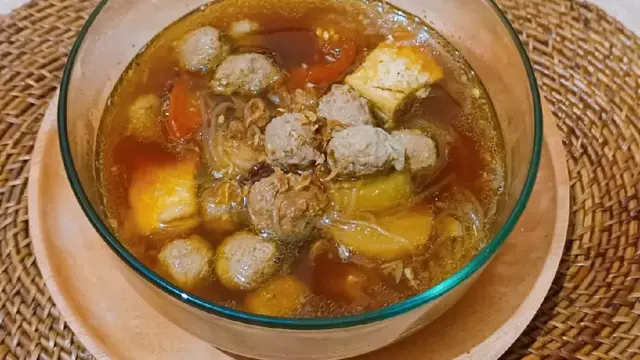 semur bola daging cincang
