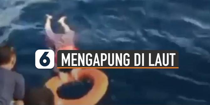 VIDEO: Viral Seorang Nenek Ditemukan Mengapung di Laut