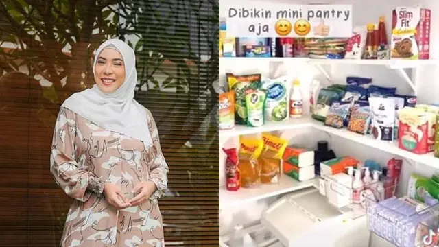 5 Potret Minimarket di Dalam Rumah Fitri Tropica, Biar Persediaan Tertata Rapi
