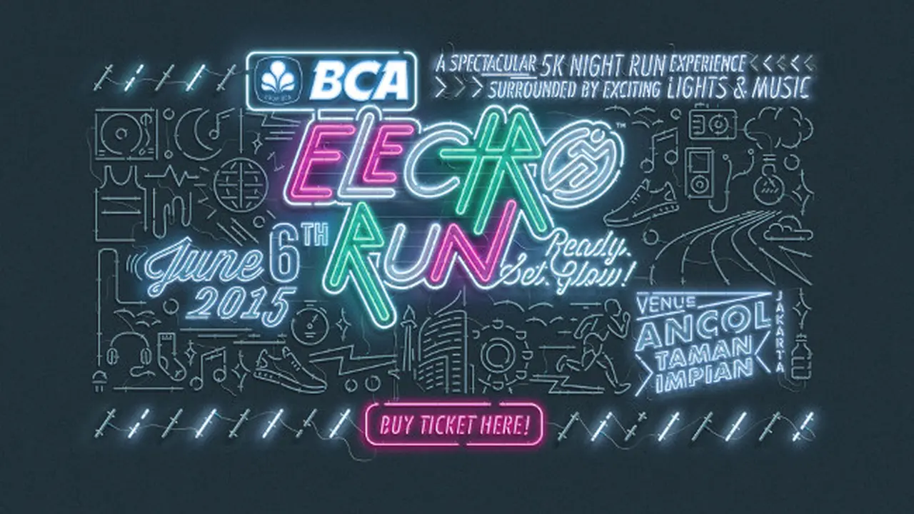 BCA electro Run, Gabungkan Olahraga Lari dan Musik Elektrik