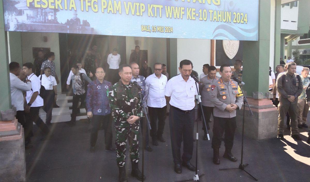 "Kalau demo, demo saja," ucap Luhut.<br>
