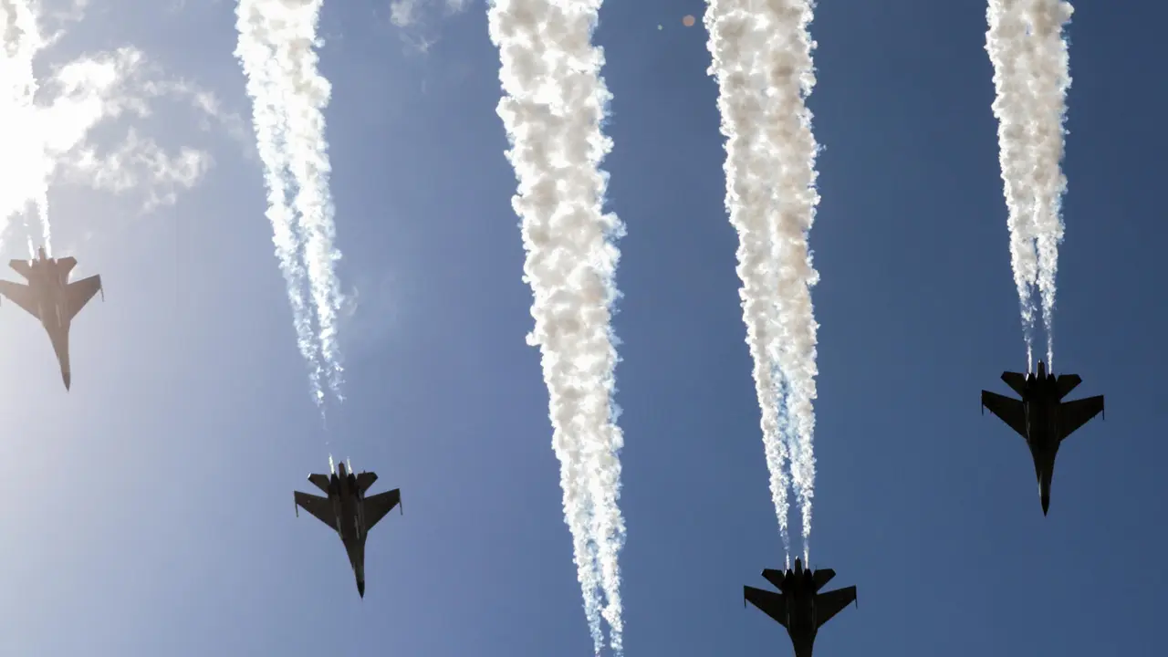 Pesawat Tempur Sukhoi Iringi Sertijab Panglima TNI