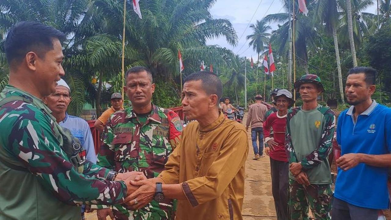 TNI AD dan Kementerian Pekerjaan Umum Rampungkan Pembangunan Jembatan Bailey di Aceh Utara