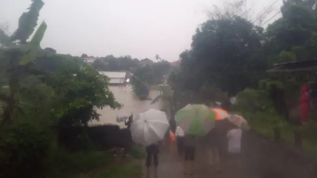 Banjir di Kelurahan Pasir Putih, Sawangan, Depok