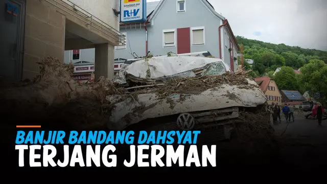 Bencana banjir bandang melanda kawasan Jerman bagian barat hari Kamis (15/7). Musibah yang dipicu luapan sungai ini menewasakan puluhan warga setempat