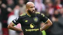 Brentford kini mengemas tujuh poin dari enam laga dan naik ke peringkat 11 klasemen sementara Premier League 2025/2026. Sedangkan MU turun ke posisi 13 dengan jumlah poin yang sama. (AFP/Justin Tallis)