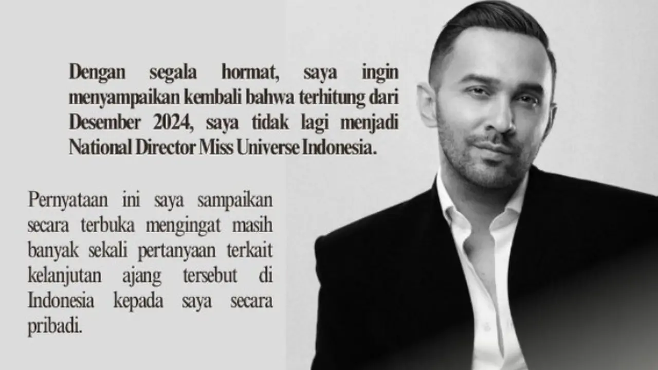 Teuku Zacky Umumkan Mundur dari Miss Universe Indonesia, Singgung Soal Otoritas