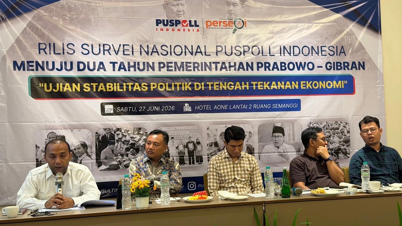 Survei Puspoll Terbaru Soal Kepuasan Masyarakat Terhadap Kinerja Prabowo-Gibran
