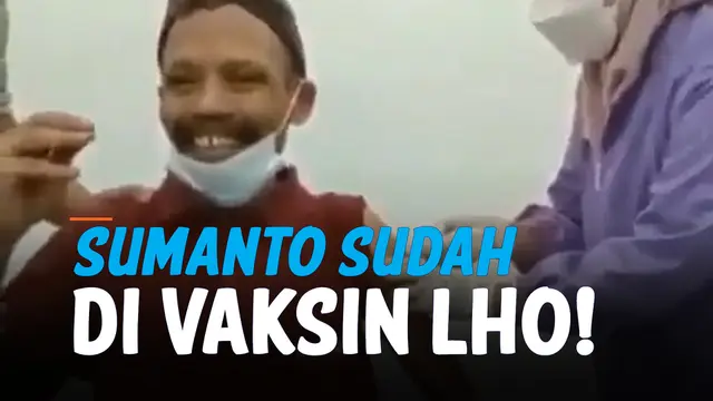 VIDEO: Terekam Sumanto Jalani Vaksin Covid-19