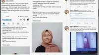 Tangkapan layar hilangnya mahasiswi Unair yang viral (Liputan6.com/Fauzan)