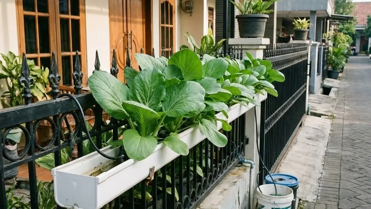 Kebun Sayur Mini Hidroponik Sederhana